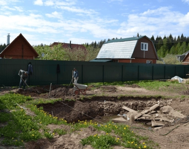 Монтаж канализации на дачном участке_1 Монтаж канализации на дачном участке