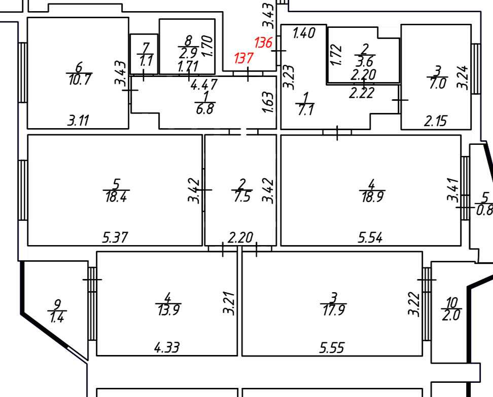 План квартиры 82,6 квадратных метра