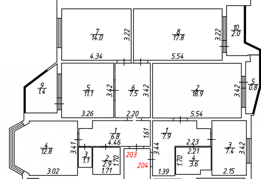 План квартиры 77,4 квадратных метра