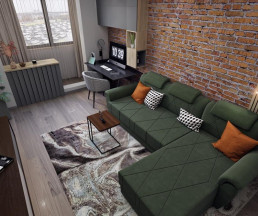 Дизайн квартиры 40 кв.м в Солнцево_2