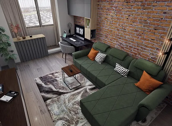 Дизайн квартиры 40 кв.м в Солнцево_2 Дизайн квартиры 40 кв.м в Солнцево