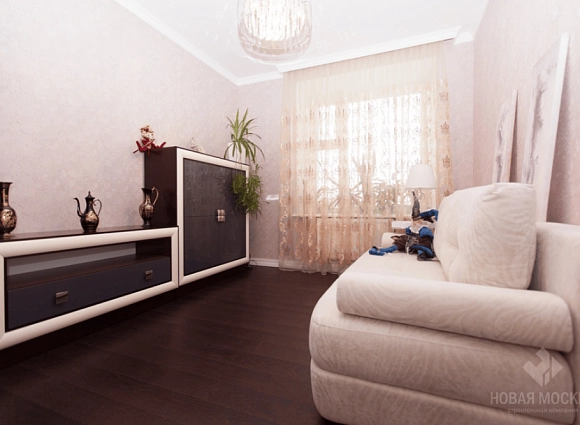 Ремонт 2-комнатной квартиры 57 кв.м по адресу: п. Коммунарка, ул. Фитаревская, д. 15, к. 1, застр. «Крост», ЖК «Гарден Парк Эдальго»
