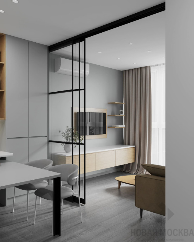 Дизайн однокомнатной квартиры по адресу: Прокшинский проспект, дом 7_7 Дизайн однокомнатной квартиры по адресу: Прокшинский проспект, дом 7_7