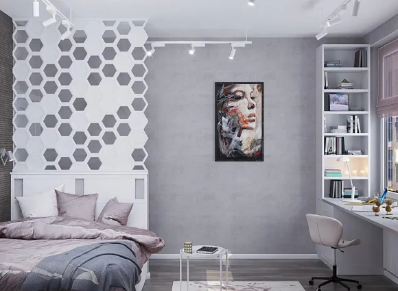 Дизайн квартиры 60 кв.м в ЖК Скандинавия_13 Дизайн квартиры 60 кв.м в ЖК Скандинавия