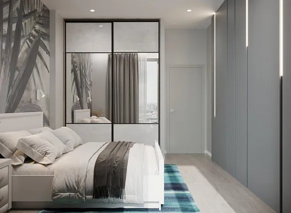 Дизайн трехкомнатной квартиры 88 кв.м в ЖК Скандинавия_11 Дизайн трехкомнатной квартиры 88 кв.м в ЖК Скандинавия