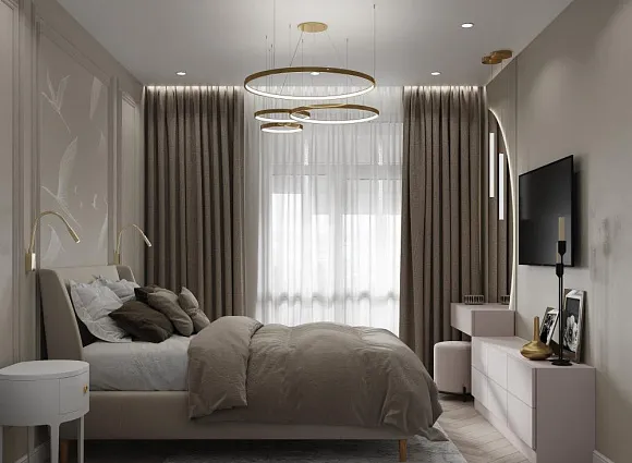 Дизайн квартиры 85 кв. м в ЖК Белые ночи_1 Дизайн квартиры 85 кв. м в ЖК Белые ночи