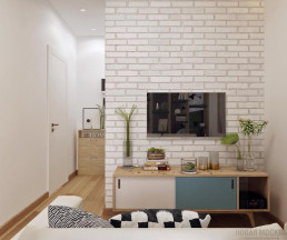 Дизайн-проект 1-комнатной квартиры 32 кв.м ЖК Испанские кварталы_1