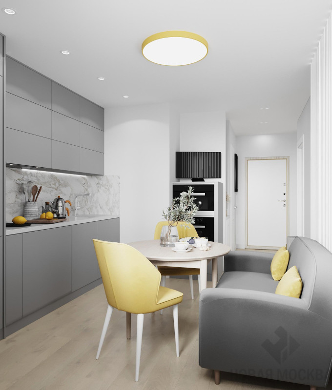 Дизайн однокомнатной квартиры по адресу ул. Каширское шоссе, дом 11, корпус 3_8 Дизайн однокомнатной квартиры по адресу ул. Каширское шоссе, дом 11, корпус 3_8