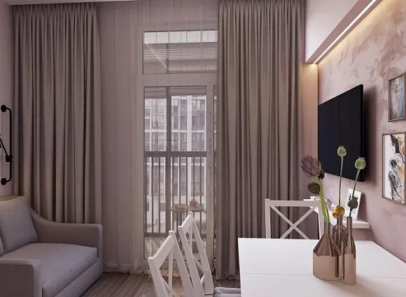 Дизайн 2-комнатной квартиры 60 кв.м в ЖК Скандинавия