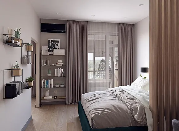 Дизайн квартиры 43 кв.м в ЖК Лесопарковый_12 Дизайн квартиры 43 кв.м в ЖК Лесопарковый