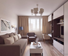 Дизайн-проект квартиры 58 кв.м на Профсоюзной улице_1