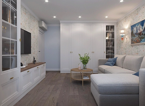 Дизайн двухкомнатной квартиры по адресу: улица Затонная, дом 12, корпус 1