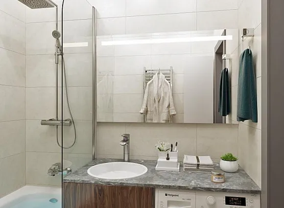 Дизайн квартиры 43 кв.м в ЖК Лесопарковый_20 Дизайн квартиры 43 кв.м в ЖК Лесопарковый