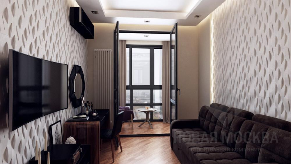 Дизайн-проект 1-комнатной квартиры 50.00 кв.м по адресу: Береговой проезд, д. 5_1