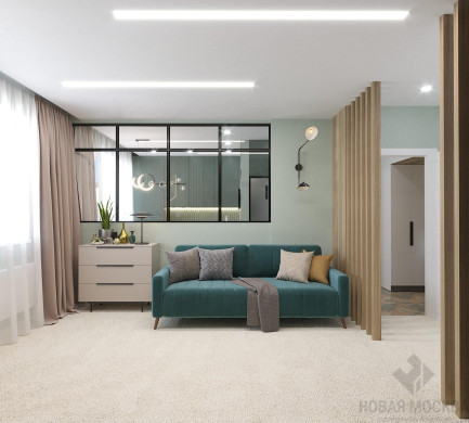 Дизайн однокомнатной квартиры по адресу ул. Генерала Донскова, дом 23, корпус 3_0 Дизайн однокомнатной квартиры по адресу ул. Генерала Донскова, дом 23, корпус 3_0