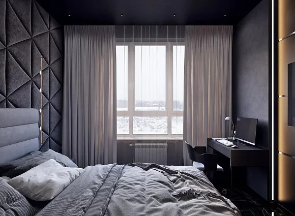 Дизайн двухкомнатной квартиры 59 кв.м в ЖК Скандинавия_9 Дизайн двухкомнатной квартиры 59 кв.м в ЖК Скандинавия