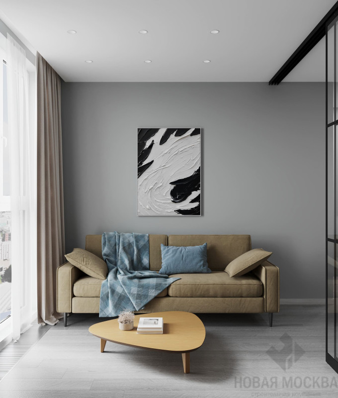 Дизайн однокомнатной квартиры по адресу: Прокшинский проспект, дом 7_5 Дизайн однокомнатной квартиры по адресу: Прокшинский проспект, дом 7_5