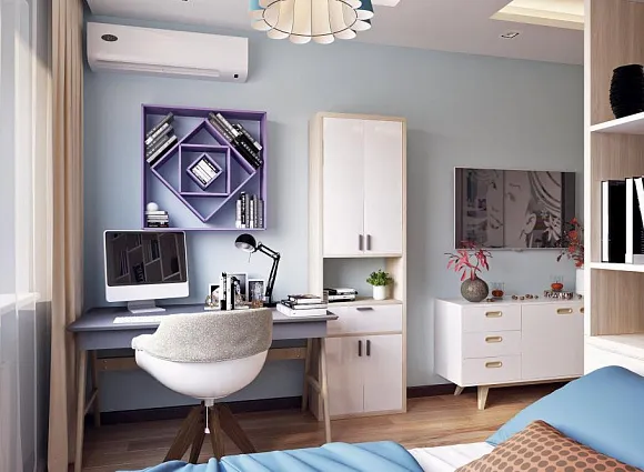 Дизайн-проект 2-комнатной квартиры в ЖК Коммунарка_13 Дизайн-проект 2-комнатной квартиры в ЖК Коммунарка