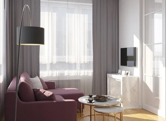 Дизайн квартиры 60 кв.м в ЖК Скандинавия_4 Дизайн квартиры 60 кв.м в ЖК Скандинавия