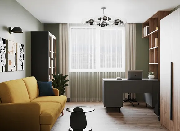 Дизайн трехкомнатной квартиры по адресу: улица Полярная, дом 32, корпус 3