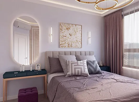 Дизайн квартиры 34 кв.м в ЖК Селигер Сити_8 Дизайн квартиры 34 кв.м в ЖК Селигер Сити