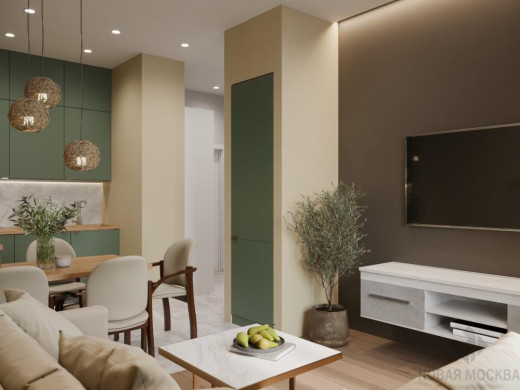 Дизайн квартиры 40 кв.м в ЖК Москва А101_0