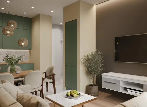 Дизайн квартиры 40 кв.м в ЖК Москва А101