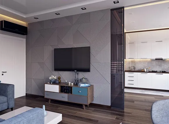 Дизайн-проект 2-комнатной квартиры 70.20 кв.м по адресу: Москва, поселение Десеновское, улица Андерсена, дом 13