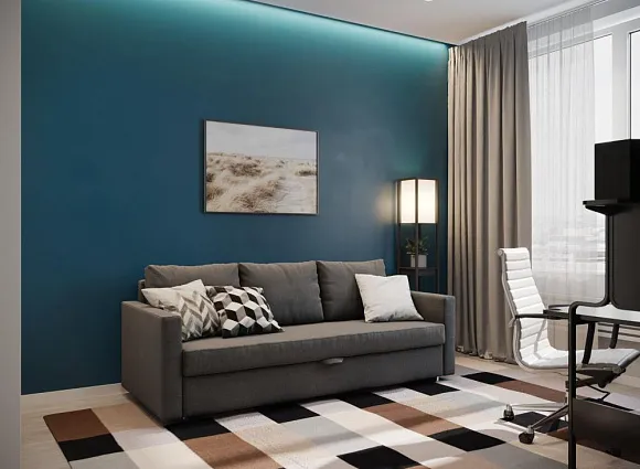 Дизайн трехкомнатной квартиры 88 кв.м в ЖК Скандинавия_16 Дизайн трехкомнатной квартиры 88 кв.м в ЖК Скандинавия