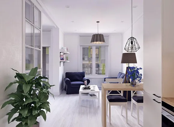 Дизайн-проект 1-комнатной квартиры 38 кв.м по адресу: г. Москва, Береговой проезд, владение 5, корпус 2