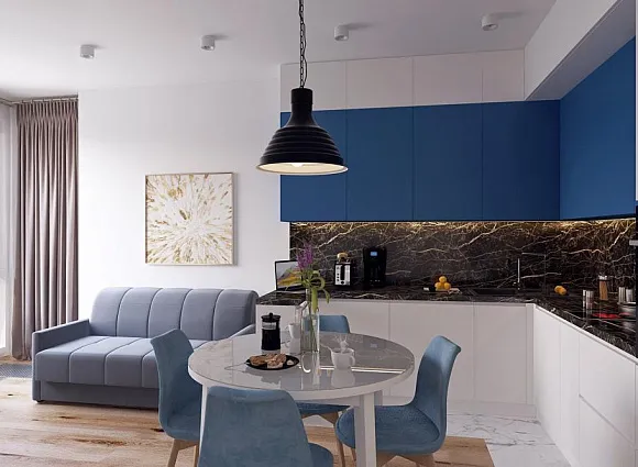 Дизайн-проект студии 45 кв.м в ЖК Новая звезда_4 Дизайн-проект студии 45 кв.м в ЖК Новая звезда