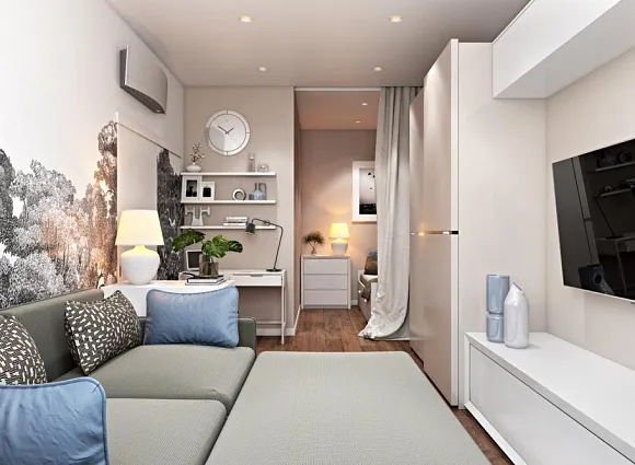 Дизайн-проект 1-комнатной квартиры 43.80 кв.м по адресу: ул. Липовый парк, д. 4, к. 3_6 Дизайн-проект 1-комнатной квартиры 43.80 кв.м по адресу: ул. Липовый парк, д. 4, к. 3