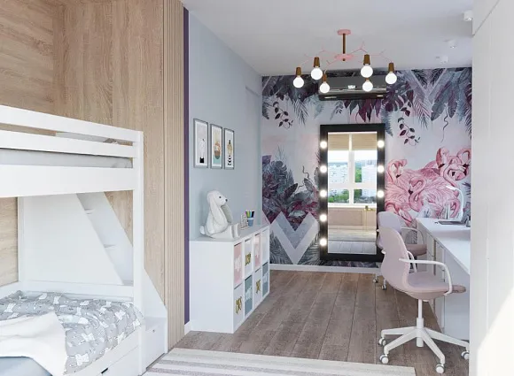 Дизайн-проект квартиры 80 кв.м в ЖК Аннино парк