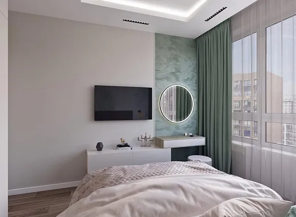 Дизайн 2-комнатной квартиры 60 кв.м в ЖК Скандинавия