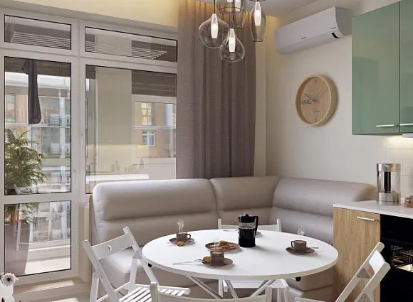 Дизайн-проект 1-комнатной квартиры 41.30 кв.м по адресу: г. Москва, пос. Внуковское, дер. Рассказовка, бул. Андрея Тарковского, д 5