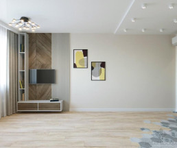 Дизайн-проект 1-комнатной квартиры 40,7 кв.м по адресу: Москва, поселение Сосенское, поселок Коммунарка, улица Сосенский стан, дом 17_2