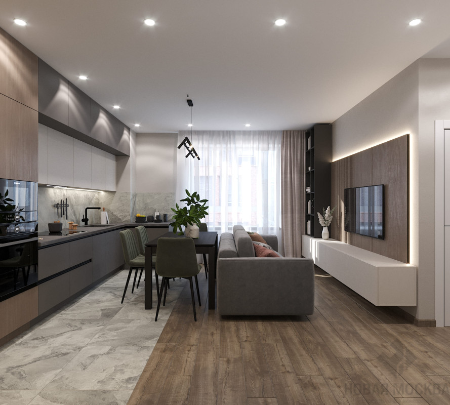 Дизайн двухкомнатной квартиры по адресу: Очаковское шоссе, 9А_0 Дизайн двухкомнатной квартиры по адресу: Очаковское шоссе, 9А_0