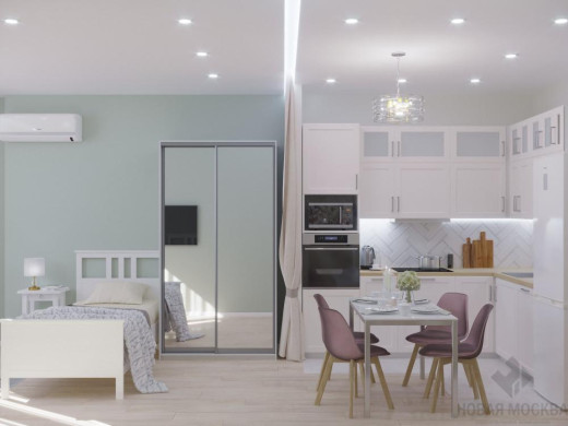 Дизайн квартиры 55 кв.м в ЖК Москва А101_0