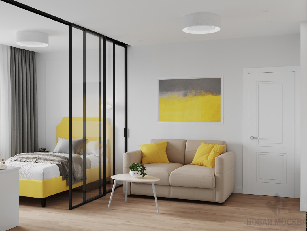 Дизайн однокомнатной квартиры по адресу ул. Каширское шоссе, дом 11, корпус 3_1 Дизайн однокомнатной квартиры по адресу ул. Каширское шоссе, дом 11, корпус 3_1