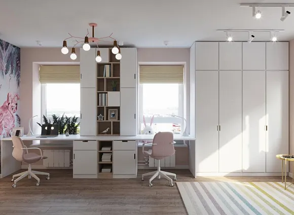 Дизайн-проект квартиры 80 кв.м в ЖК Аннино парк