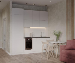 Дизайн студии 32 кв. м в ЖК Марьино Град_1