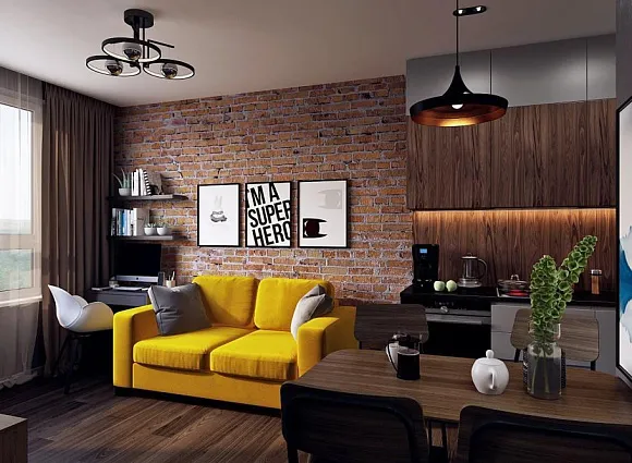 Дизайн-проект квартиры 38 кв.м в ЖК Новая Звезда_3 Дизайн-проект квартиры 38 кв.м в ЖК Новая Звезда