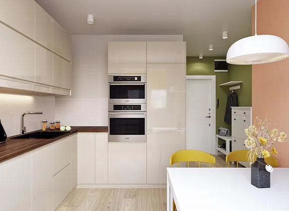 Дизайн-проект квартиры 35 кв.м в ЖК Поколение