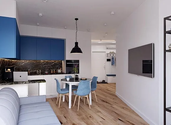 Дизайн-проект студии 45 кв.м в ЖК Новая звезда_1 Дизайн-проект студии 45 кв.м в ЖК Новая звезда