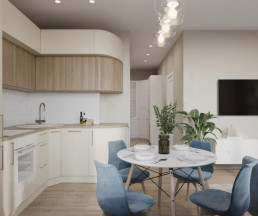 Дизайн квартиры 46 кв. м в ЖК Скандинавия_2