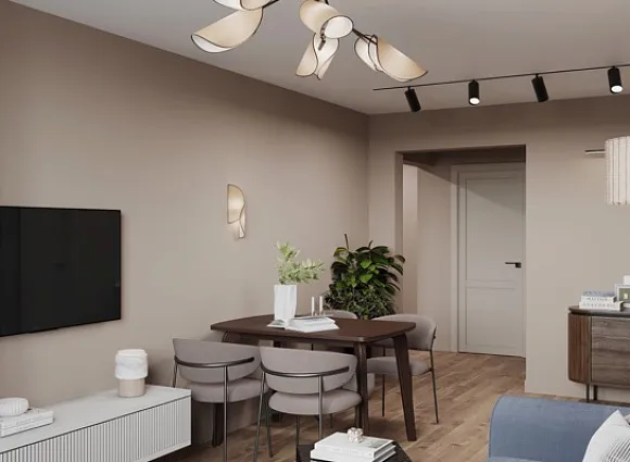 Дизайн трехкомнатной квартиры по адресу: улица Полярная, дом 32, корпус 3