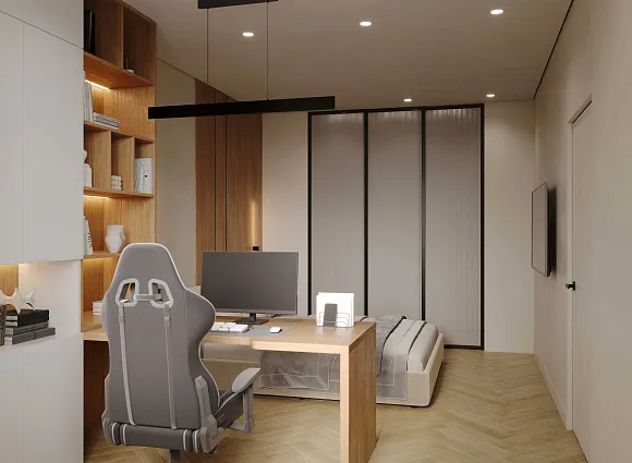 Дизайн однокомнатной квартиры по адресу: улица Архитектора Власова, дом 71, корпус 2