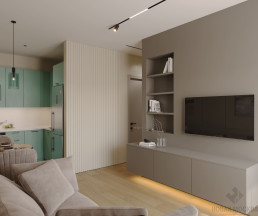 Дизайн однокомнатной квартиры по адресу: улица Эдварда Грига, дом 14_2