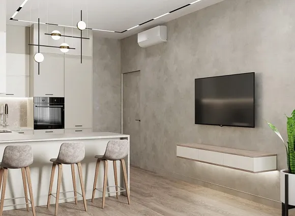 Дизайн квартиры 46 кв. м в ЖК Крылья_3 Дизайн квартиры 46 кв. м в ЖК Крылья