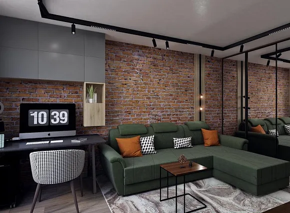 Дизайн квартиры 40 кв.м в Солнцево_3 Дизайн квартиры 40 кв.м в Солнцево